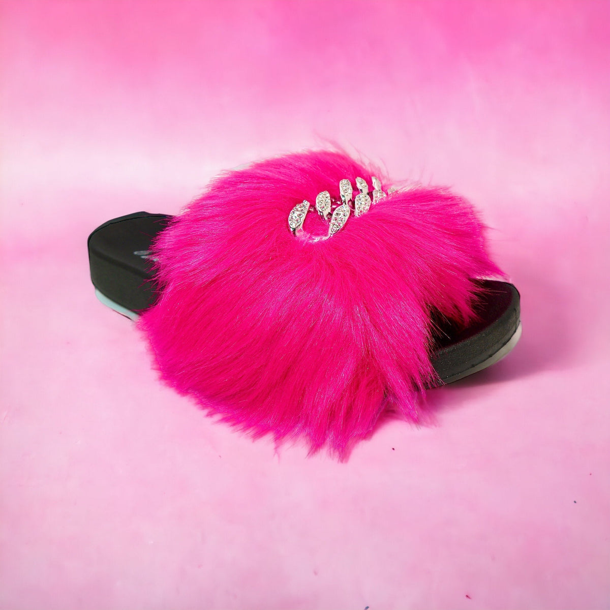 Slippers pink fluffy indoor slippers