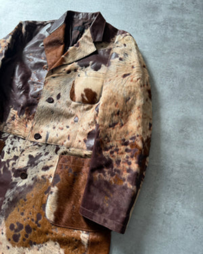 Cavalli Mens cowhide leather detail