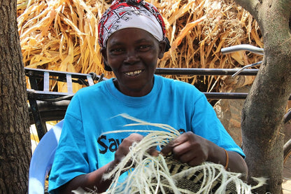 Handmade Basket Tote woven straw detail