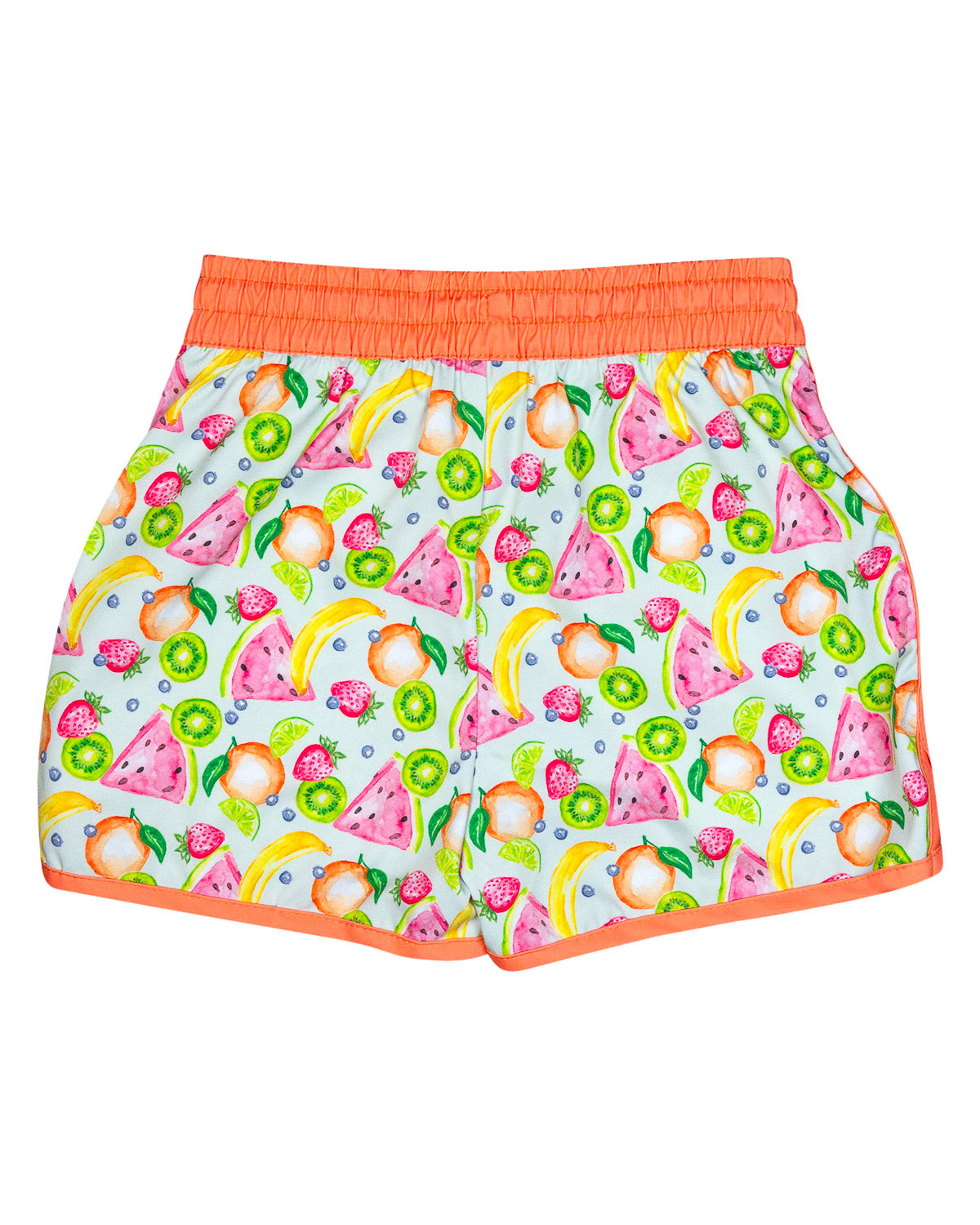 Tropical Fruit Swim Trunks colorful summer swim shorts