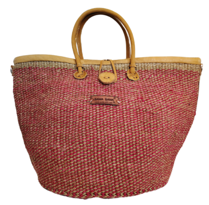 Handmade Basket Tote front view