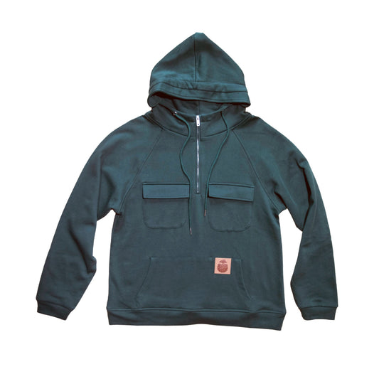 Bigfoot Quarter Zip Hoodie front view