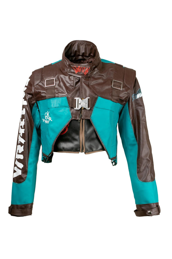 Futuristic Cyberpunk Bolero Jacket | Cropped Cosplay Jacket for Women